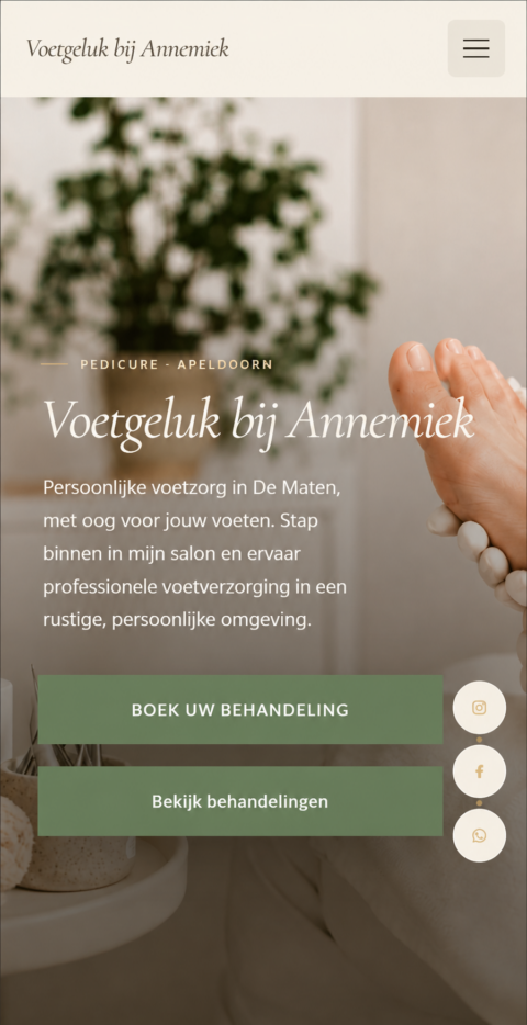 Ontwikkeld door Eno Design Voetgeluk Bij Annemiek