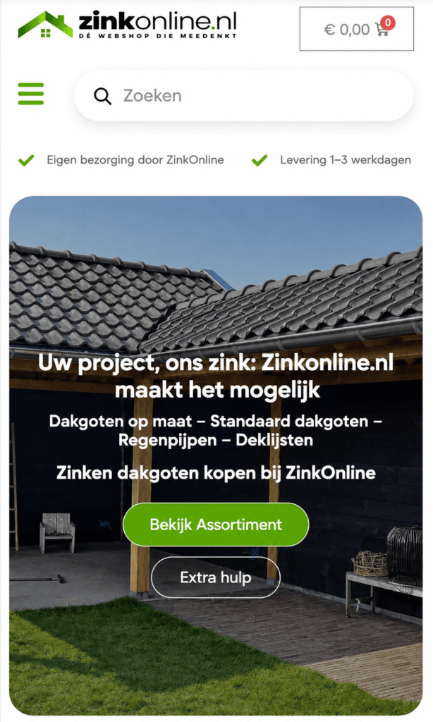 Zinkonline.nl Ontwikkeld door Eno Design